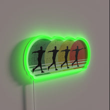 Charger l&#39;image dans la galerie, Retro style ultimate frisbee disc golf colorful illuminated indoor decoration sign