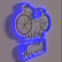Charger l&#39;image dans la galerie, Ride until the End of This World Vibrant Neon Wall Sign