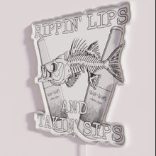 Charger l&#39;image dans la galerie, Eye-catching vibrant RGB neon sign with Rippin Lips logo design