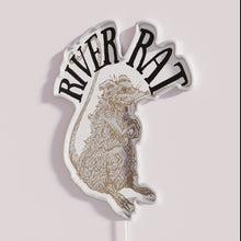 Charger l&#39;image dans la galerie, Neon River Rat Sign for Gaming and Home Decor Enthusiasts
