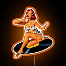 Charger l&#39;image dans la galerie, Rockabilly Goddess RGB neon sign orange