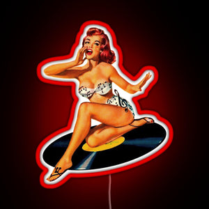 Rockabilly Goddess RGB neon sign red