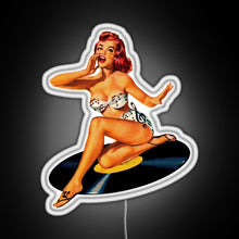 Charger l&#39;image dans la galerie, Rockabilly Goddess RGB neon sign white 