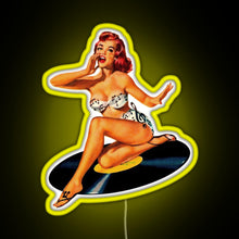 Charger l&#39;image dans la galerie, Rockabilly Goddess RGB neon sign yellow