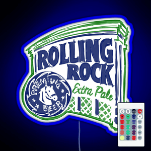 Rolling Rock POP RGB neon sign remote