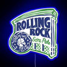 Charger l&#39;image dans la galerie, Rolling Rock POP RGB neon sign blue