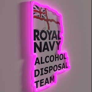 Vintage Royal Navy Admiralty Directive RGB Neon Sign Wall Decoration