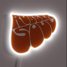 Charger l&#39;image dans la galerie, Groovy vibes only – this &quot;Rubber Soul&quot; neon piece pays tribute to the psychedelic era with bold retro lettering and a crisp white glow. A must-have for Beatles fans or vintage design lovers!