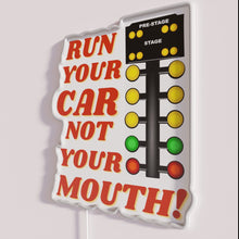 Charger l&#39;image dans la galerie, Drag racing car design parody neon sign with funny humor