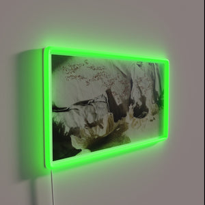 Add rustic ambiance with natural fiber LED neon lighting accents.