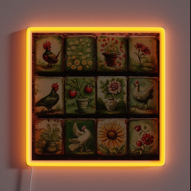 Add vintage flair with this European folk art inspired sign.