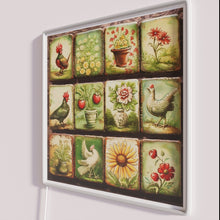 Charger l&#39;image dans la galerie, Vintage European inspired folk art style colorful neon decorative lighting