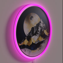 Charger l&#39;image dans la galerie, Add rustic ambiance with this shadowed mountains glow neon sign