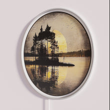 Charger l&#39;image dans la galerie, Coastal island vibe rustic textured tree decorative neon sign lighting