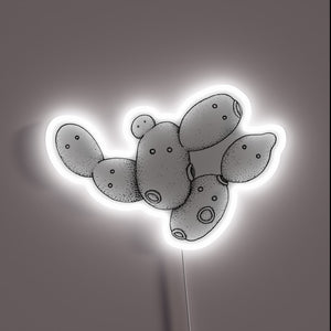 Brewing Microorganism Yeast Lifeforms in Glowing RGB Neon Sign Display