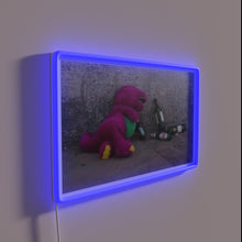 Charger l&#39;image dans la galerie, Whimsical nostalgia for kids at heart with sad Barney glow