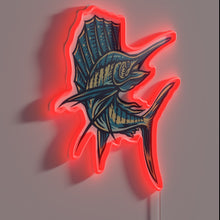 Charger l&#39;image dans la galerie, Sleek sailfish design illuminated by vibrant RGB neon lighting accents