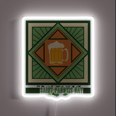 Saint Patrick's Day Cheer Fills This Colorful Neon Sign Mug