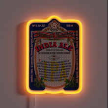 Charger l&#39;image dans la galerie, Vintage Samuel Smith&#39;s India Ale branding in vibrant RGB neon light