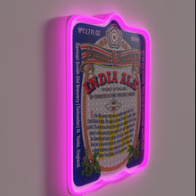 Charger l&#39;image dans la galerie, Vintage-inspired Samuel Smith&#39;s India Ale beer label in RGB neon