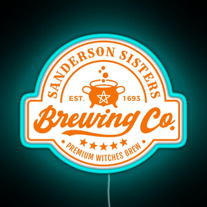 Sanderson Sisters Brewing Co RGB neon sign lightblue 