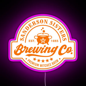 Sanderson Sisters Brewing Co RGB neon sign  pink