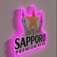 Charger l&#39;image dans la galerie, Sapporo City Logo RGB Neon Sign with Modern Electrifying Glow