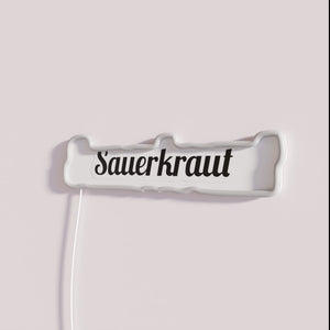 RGB Neon Sauerkraut Sign Add Decorative Touch to Kitchen Spaces