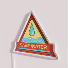 Charger l&#39;image dans la galerie, Save Water Reduce Climate Change Awareness RGB Neon Sign Decoration