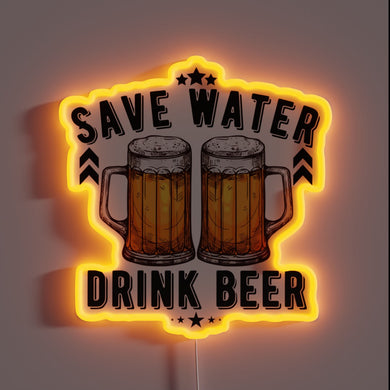 Quirky Humor for Beer Lovers with 'Save Water Drink Beer' Design
