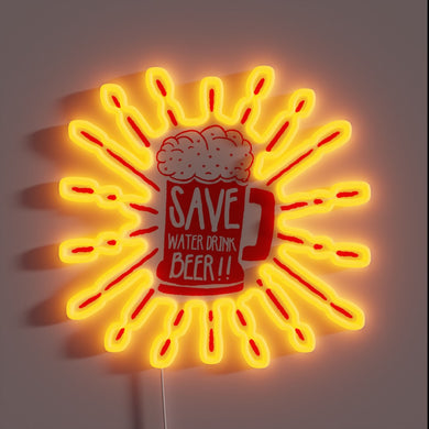 Add some humor to your space with this water-saving reminder.