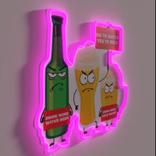 Charger l&#39;image dans la galerie, Water Conservation Reminder with a Refreshing Twist in Neon Lighting