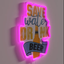Charger l&#39;image dans la galerie, Eco-friendly encouragement to conserve water with a beer twist glow