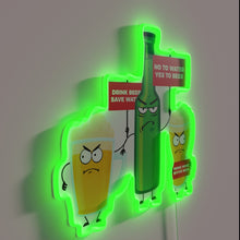 Charger l&#39;image dans la galerie, Water Conservation through Responsible Hydration: Beer Drinking Motivation Sign