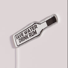 Charger l&#39;image dans la galerie, Eye-catching neon bar signs to save water and drink rum