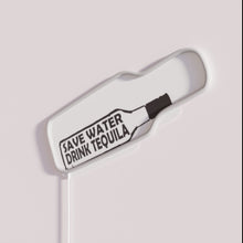 Charger l&#39;image dans la galerie, Vibrant RGB Neon Sign Promoting Water Conservation and Tequila Enthusiasm