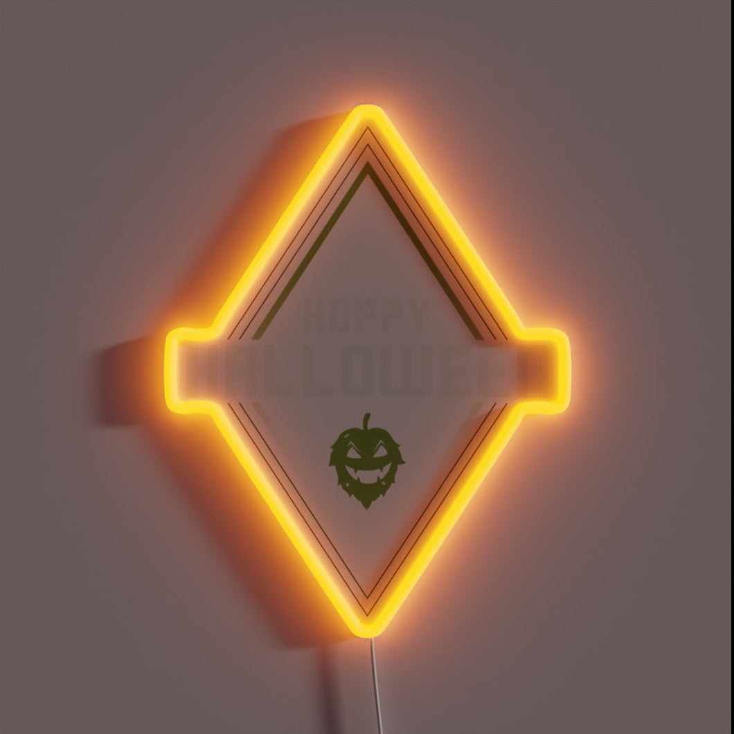 Spooky Bar Decor: RGB Neon Sign for Beer Enthusiasts.