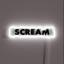 Charger l&#39;image dans la galerie, This neon sign screams *style* — literally. Bold, stark, and glowing in white, it’s perfect for horror fans or anyone embracing the chaos with a statement. 💀✨