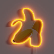 Charger l&#39;image dans la galerie, Vibrant RGB Neon Sign Depicting a Semi Realistic Banana Design
