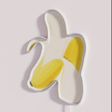 Charger l&#39;image dans la galerie, Glowing Neon Illuminated Semi-Realistic Banana Shaped Wall Decor Art