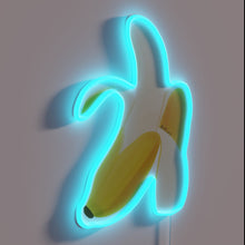 Charger l&#39;image dans la galerie, Semi-realistic banana graphic in vibrant RGB neon LED lighting