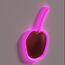 Charger l&#39;image dans la galerie, Semi-Realistic Cherry Bloom in Vibrant Rainbow Neon Light