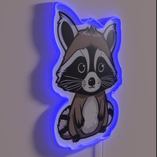 Charger l&#39;image dans la galerie, Add Whimsical Touch with this Semi-Realistic Cute Raccoon Neon Sign
