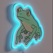 Charger l&#39;image dans la galerie, Brighten up any space with a vibrant neon green frog.