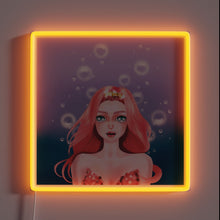 Charger l&#39;image dans la galerie, Vibrant underwater themed art decor featuring a charming mermaid design.