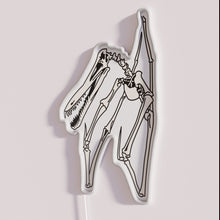 Charger l&#39;image dans la galerie, Vibrant semi-realistic Anhanguera dinosaur neon sign with colorful glowing details.