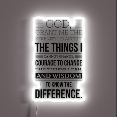 Guiding Light of Inner Peace with Vibrant Rainbow LED Sign