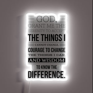 Guiding Light of Inner Peace with Vibrant Rainbow LED Sign