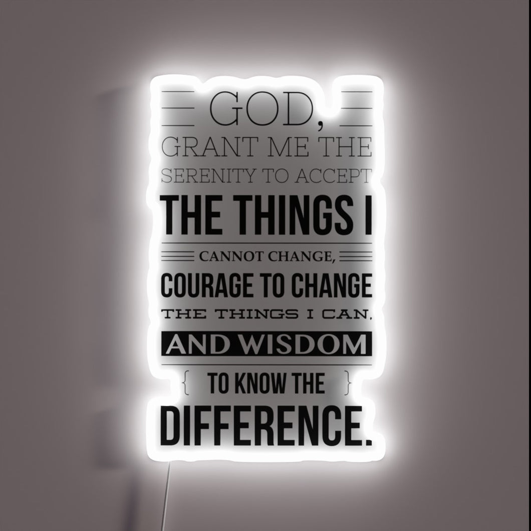 Guiding Light of Inner Peace with Vibrant Rainbow LED Sign