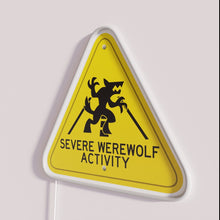 Charger l&#39;image dans la galerie, Full Moon Warning Neon Sign with Color Changing RGB LED